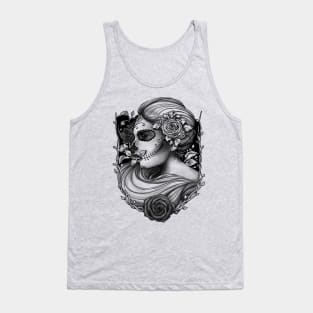 sugar skull tattoo Tank Top